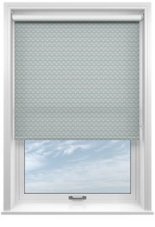 Tea Leaves, French Blue - Roller Blind